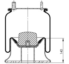 45.88.777.91246 - Körük Komple Metal Piston 24156K16