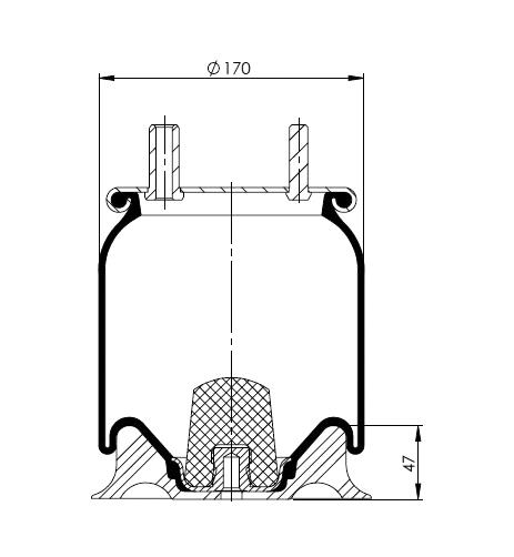 Körük Komple Plastik Piston W013582119 - 42.88.777.91249