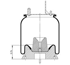 42.88.777.91250 - Körük Komple Plastik Piston 1R12-543