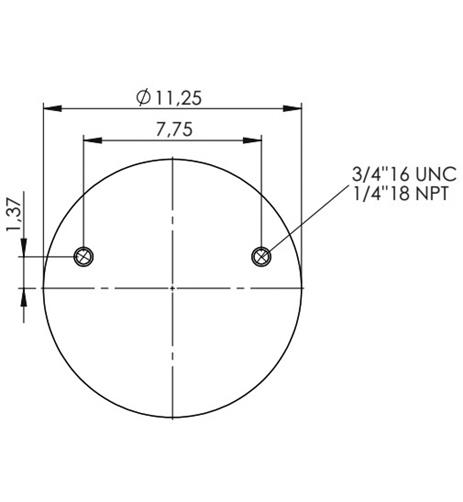 Air Spring With Metal Piston 1R14-201 - 42.88.777.91251