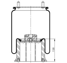 42.88.777.91252 - Körük Komple Plastik Piston 1R14-201