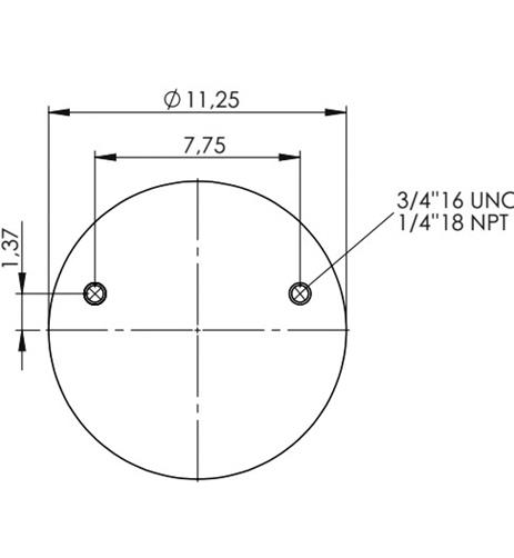 Air Spring W/O Piston 1R14-201 - 42.88.777.91253