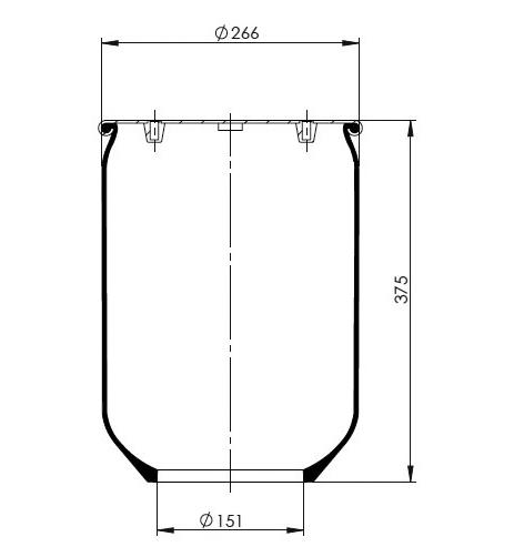 Körük Pistonsuz 34836-13S - 14.88.777.91402