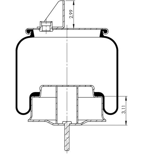 Körük Komple Metal Piston W013589547 - 42.88.777.91291