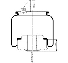 42.88.777.91291 - Körük Komple Metal Piston W013589547