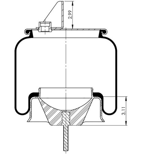 Körük Komple Plastik Piston W013589547 - 42.88.777.91292