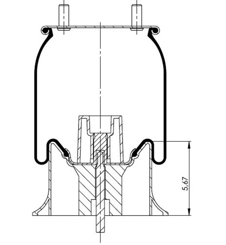 Körük Komple Plastik Piston W013589644 - 42.88.777.91296