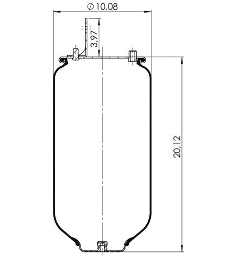 Air Spring W/O Piston W013589875 - 42.88.777.91299