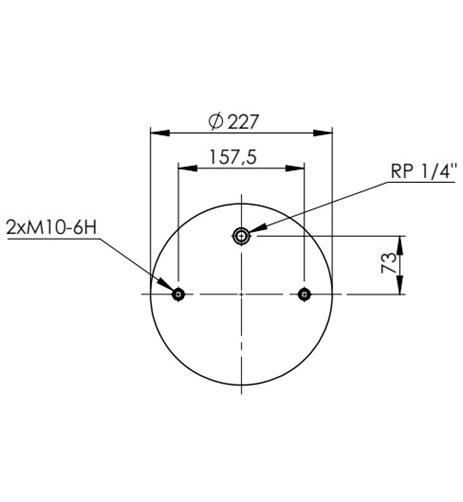 1 Katlı Körük Komple D300mm RP1/4-M10x4 - 83.88.777.91301