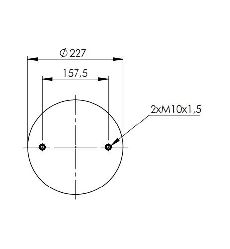 1 Katlı Körük Komple D300mm RP1/4-M10x4 - 83.88.777.91301