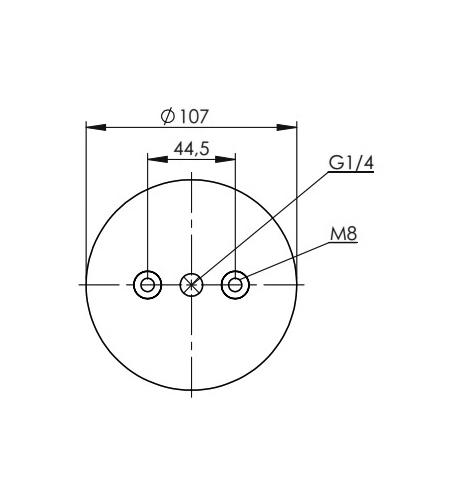 2 Katlı Körük Komple D150mm FD70-13 1/4 M8 - 83.88.777.91305