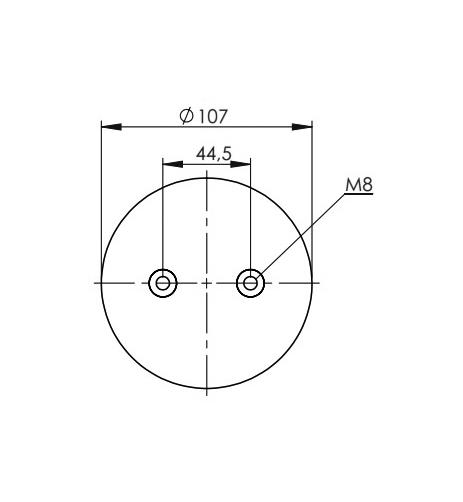 2 Katlı Körük Komple D150mm FD70-13 1/4 M8 - 83.88.777.91305