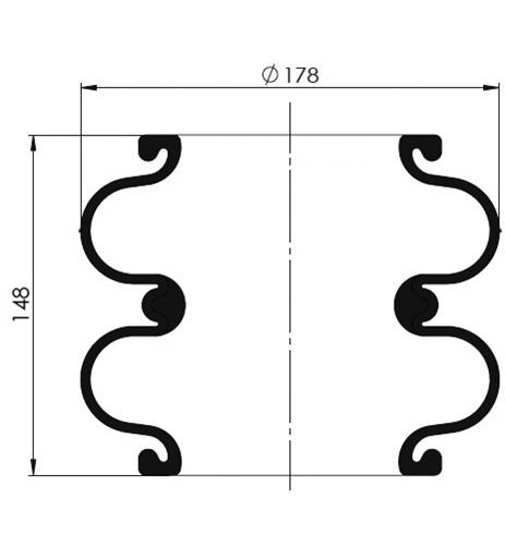 2 Katlı Körük Pleytsiz D178mm Fd110-15 - 83.88.777.91314