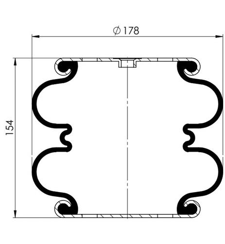 2 Katlı Körük Komple D178mm Fd110-15Cl - 83.88.777.91315