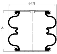 83.88.777.91315 - 2 Katlı Körük Komple D178mm Fd110-15Cl