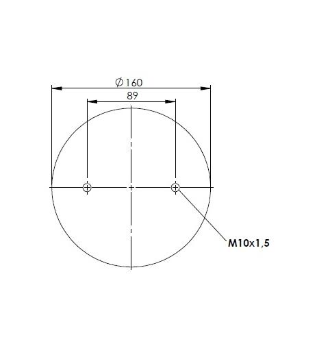 2 Katlı Körük Komple D185mm 1/4'' 18Npt M10x4 - 83.88.777.91317