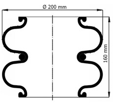 83.88.777.91318 - 2 Katlı Körük Pleytsiz D200mm Fd138-18s