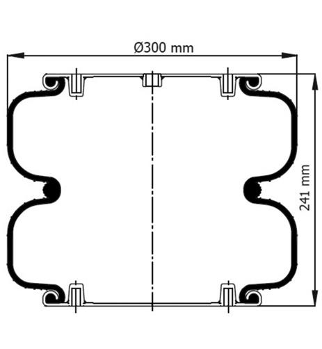 2 Katlı Körük Komple D300mm 271.2.251/2 - 83.88.777.91320