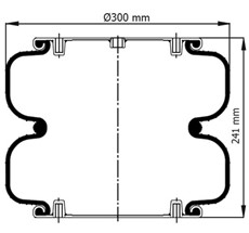 83.88.777.91320 - 2 Katlı Körük Komple D300mm 271.2.251/2