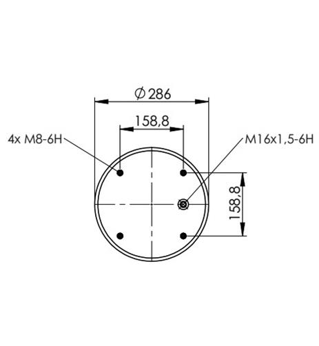 2 Katlı Körük Komple D350mm W01D086391 - 83.88.777.91322