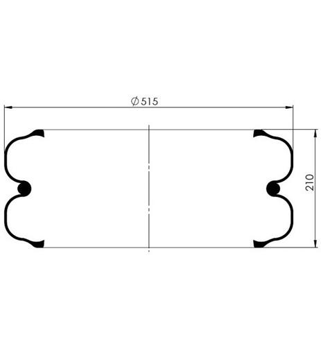 2 Katlı Körük Pleytsiz D515mm 556238083 - 83.88.777.91326