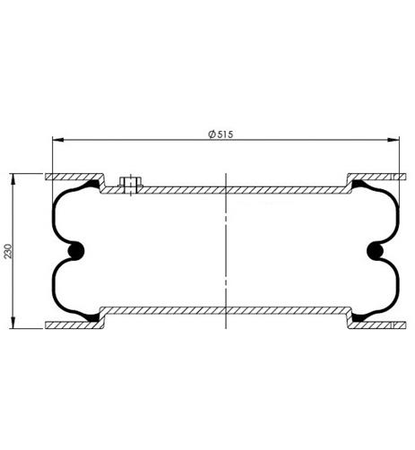 2 Katlı Körük Komple D515mm 556238083 - 83.88.777.91327