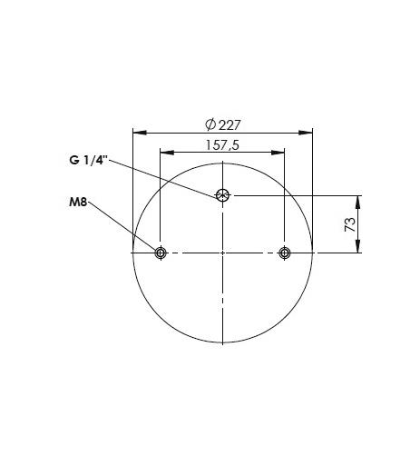 3 Katlı Körük Komple D300mm FT330-29 1/4 M8 - 83.88.777.91333