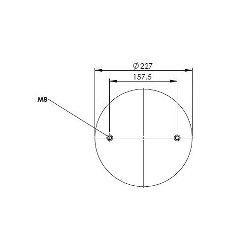 3 Katlı Körük Komple D300mm FT330-29 1/4 M8 - 83.88.777.91333