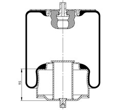 17.88.777.91398 - Körük Komple Metal Piston 819Mb