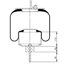 15.88.777.91401 - Körük Komple Metal Piston 1Sc23025