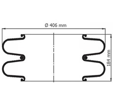 83.88.777.91413 - 2 Katlı Körük Pleytsiz D400mm 114401