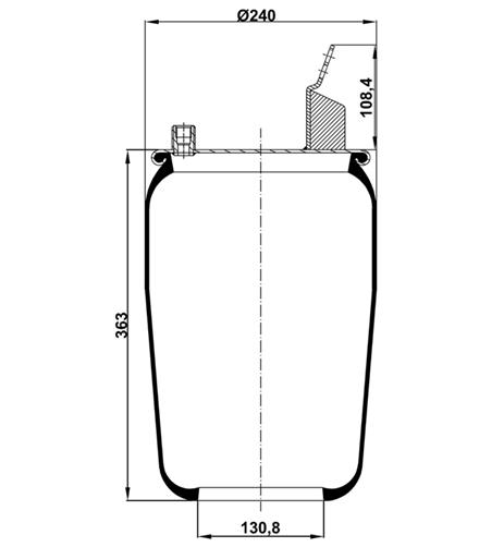 Körük Pistonsuz 6606Np01 - 12.88.164.90055