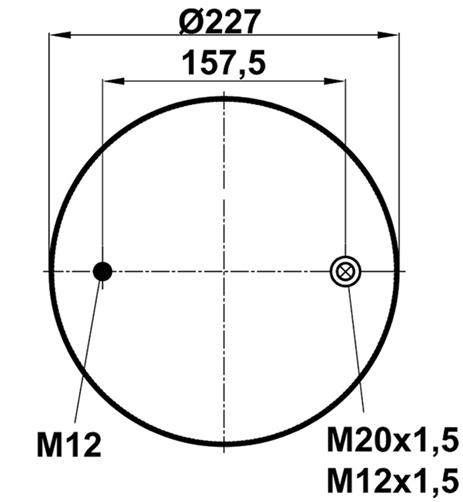 Air Springw/O Piston 4156Np05 - 85.88.164.90121