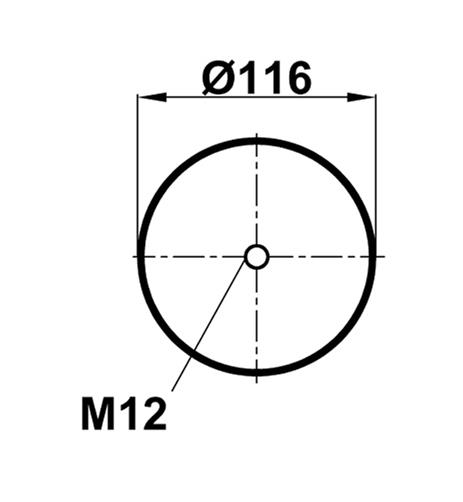 Air Springw/O Piston 4156Np05 - 85.88.164.90121