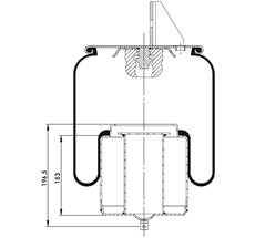 12.88.777.91023 - Körük Komple Metal Piston 36753c