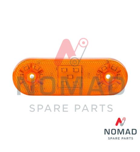 Side Marker Lamp 17-Led Oval W-Bracket White - 83.99.497.21575