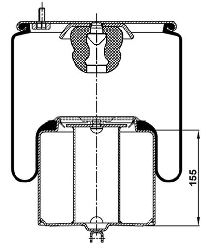 Körük Komple Metal Piston 4713Np02 - 12.88.164.90127