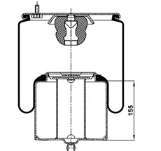 12.88.164.90127 - Körük Komple Metal Piston 4713Np02