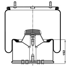 39.88.164.90166 - Körük Komple Metal Piston 4881Np02