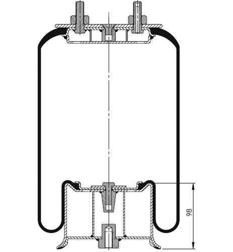 Körük Komple Metal Piston V1G12b-7 - 31.88.777.91002