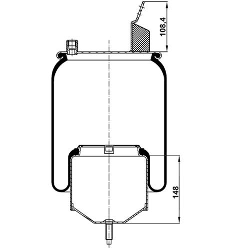 Körük Komple Metal Piston 6607Np01 - 12.88.164.90147