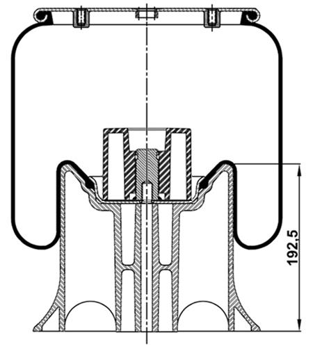 Körük Komple Plastik Piston 4157Np06 - 92.88.164.90358