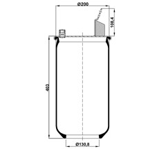 12.88.164.90027 - Air Spring W/O Piston 6607Np01